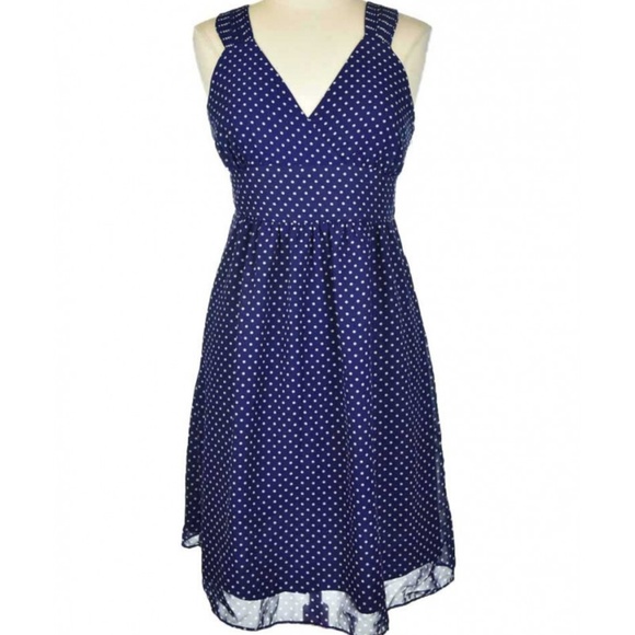GAP Dresses & Skirts - ⬇GAP | London Crossover Blue Dot Dress